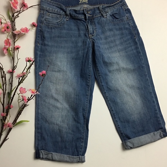 old navy denim capris